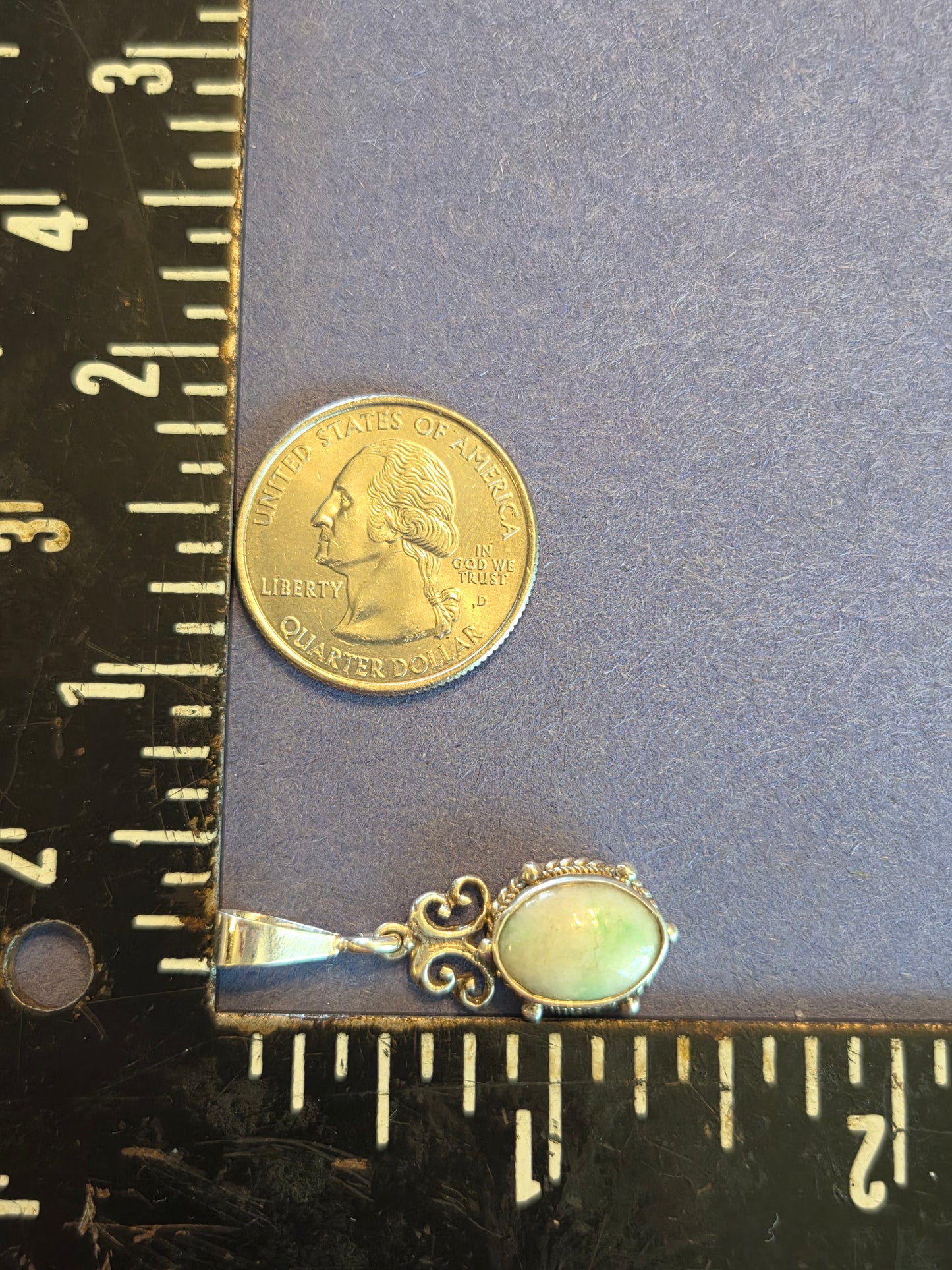 Jade in Sterling Silver Pendant
