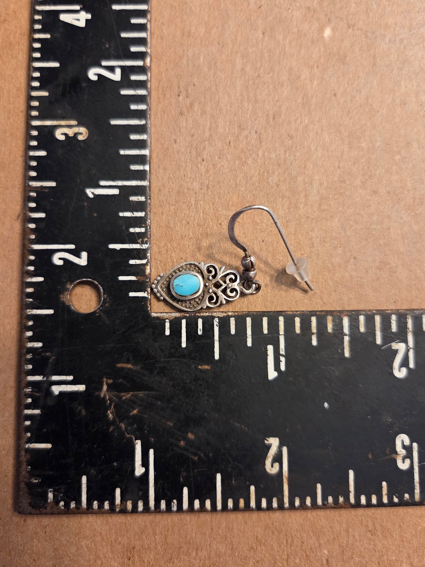 Hearts & Turquoise Earrings