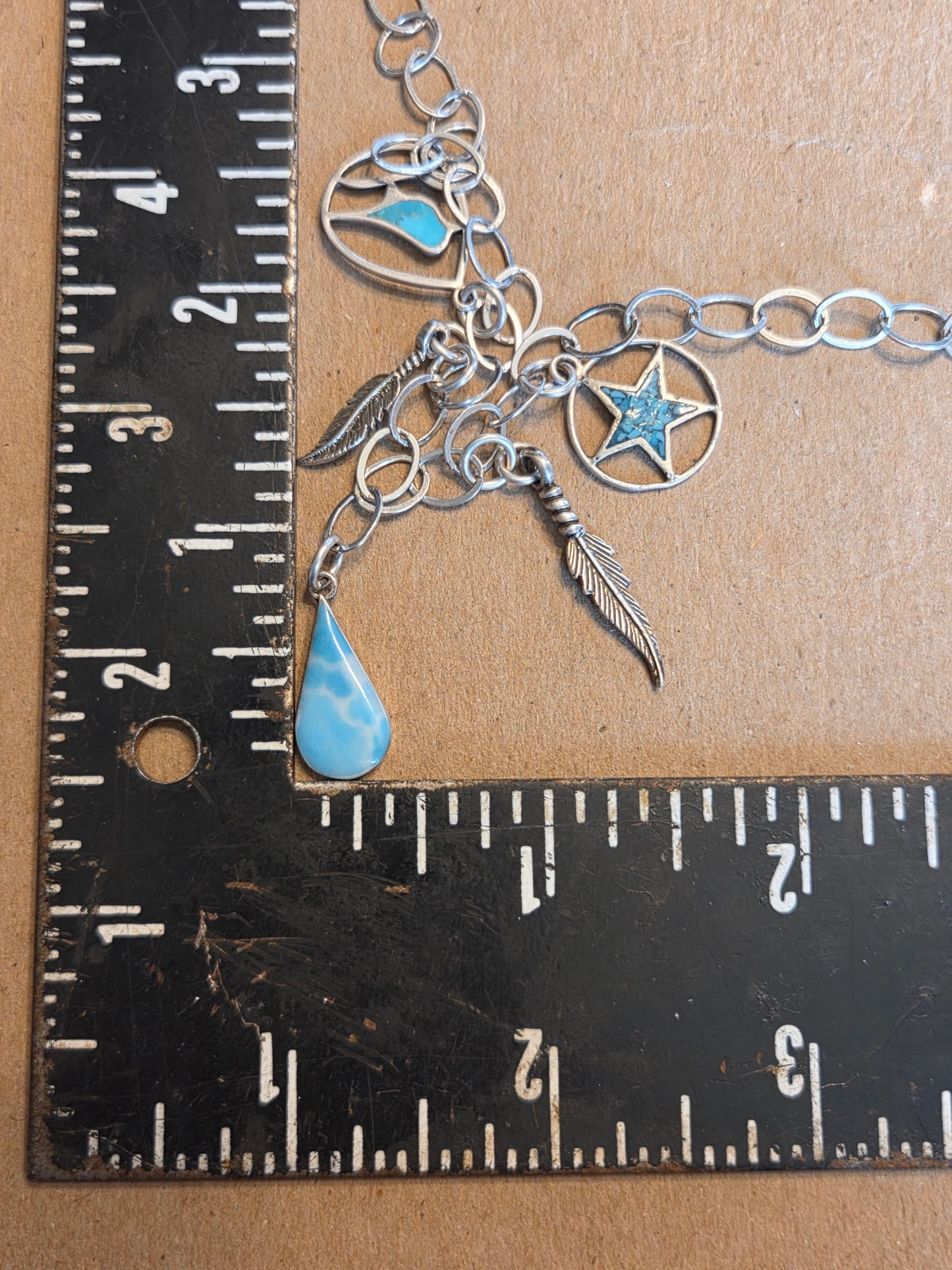 Larimar & Turquoise Chip Bracelet