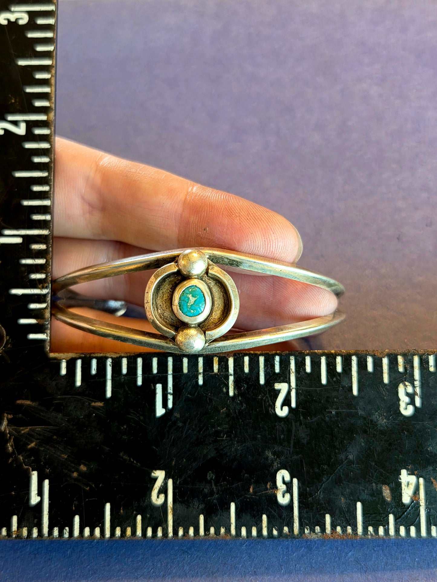 Kingman Turquoise in Sterling Silver Cuff Bracelet