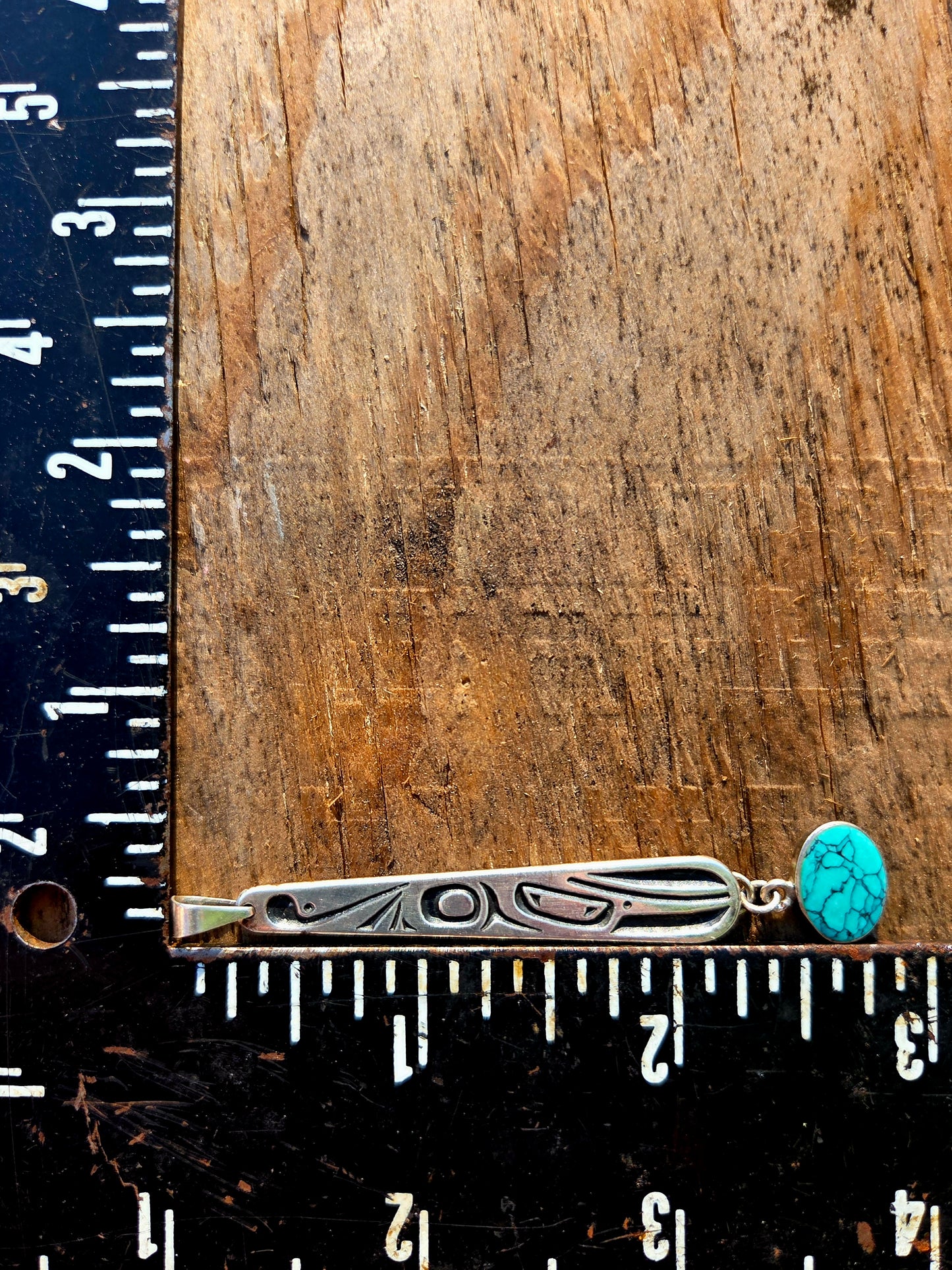Turquoise and Sterling Silver Reborn Pendant