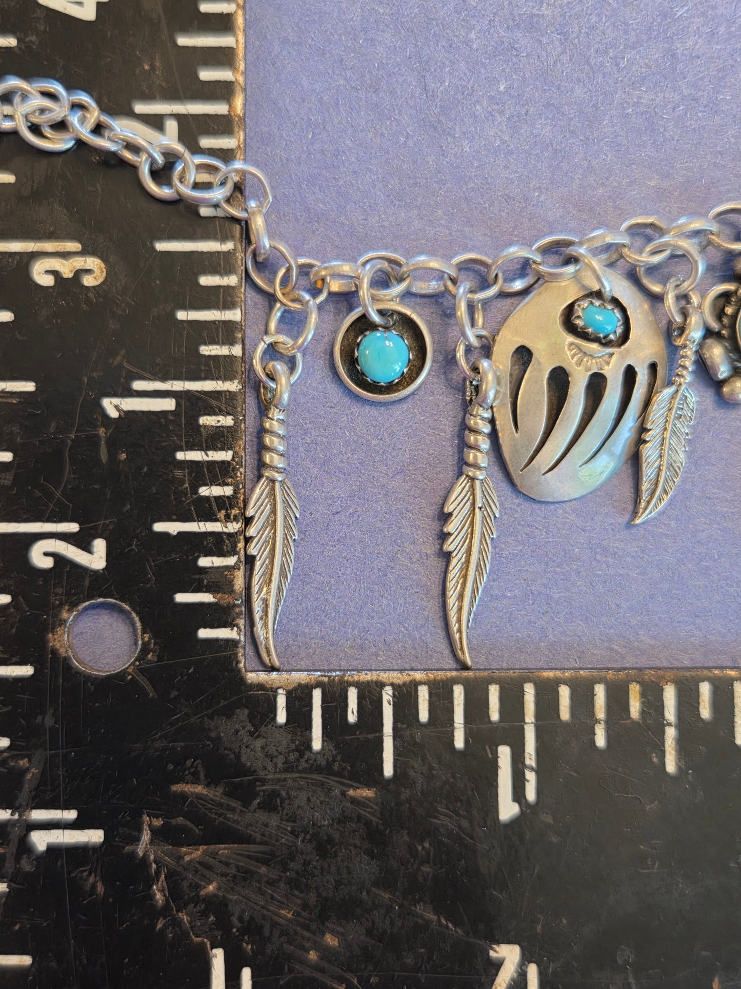 Sterling Silver Turquoise Native Bracelet