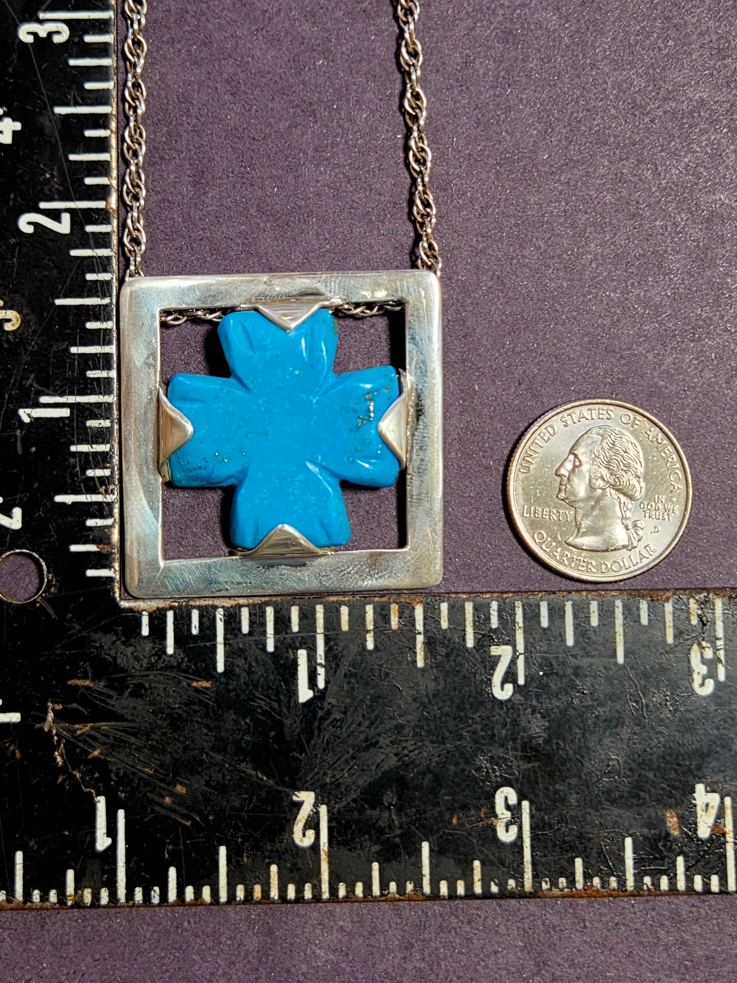 Turquoise Artisan Made Pendant Necklace