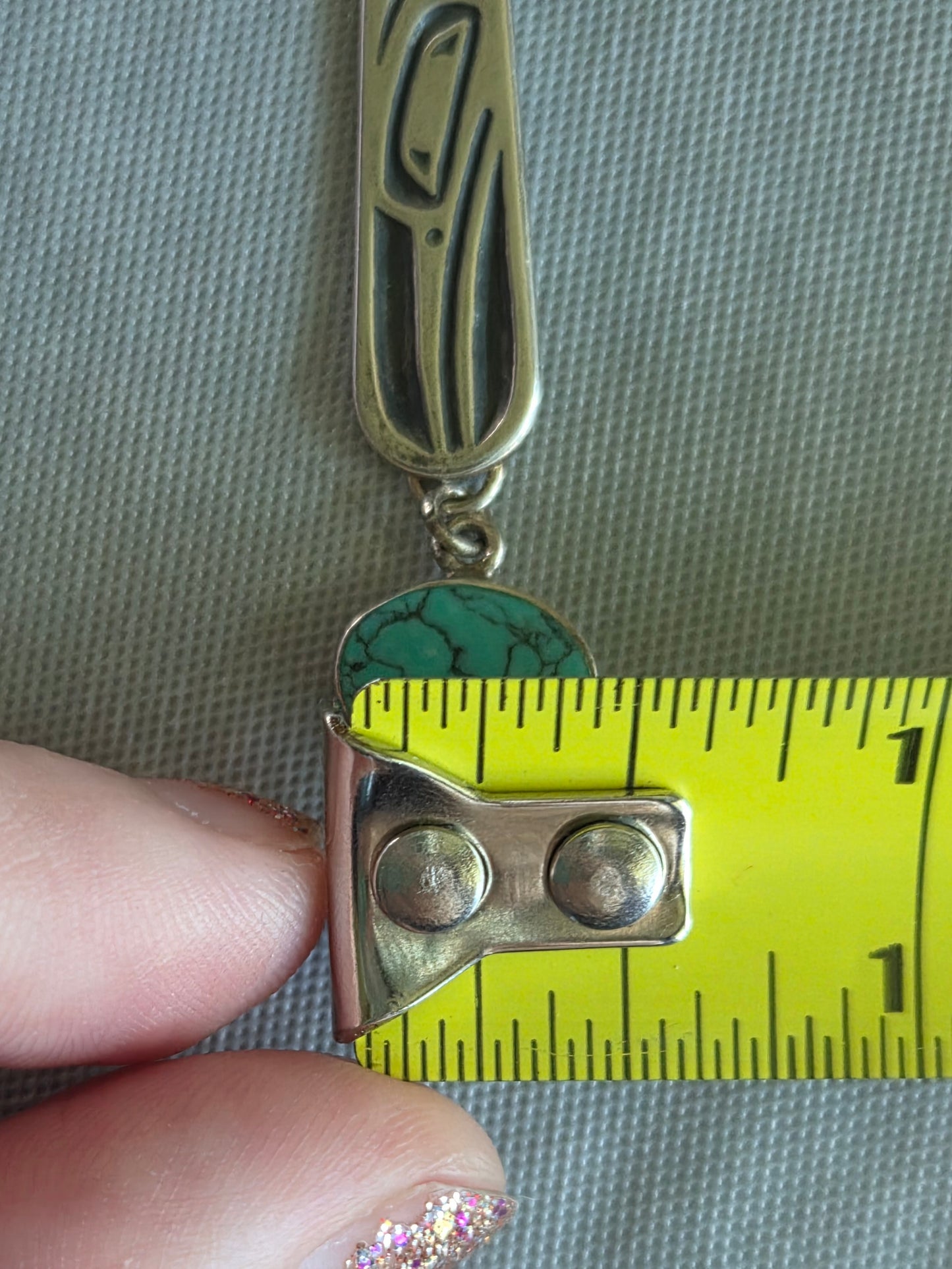 Turquoise and Sterling Silver Reborn Pendant