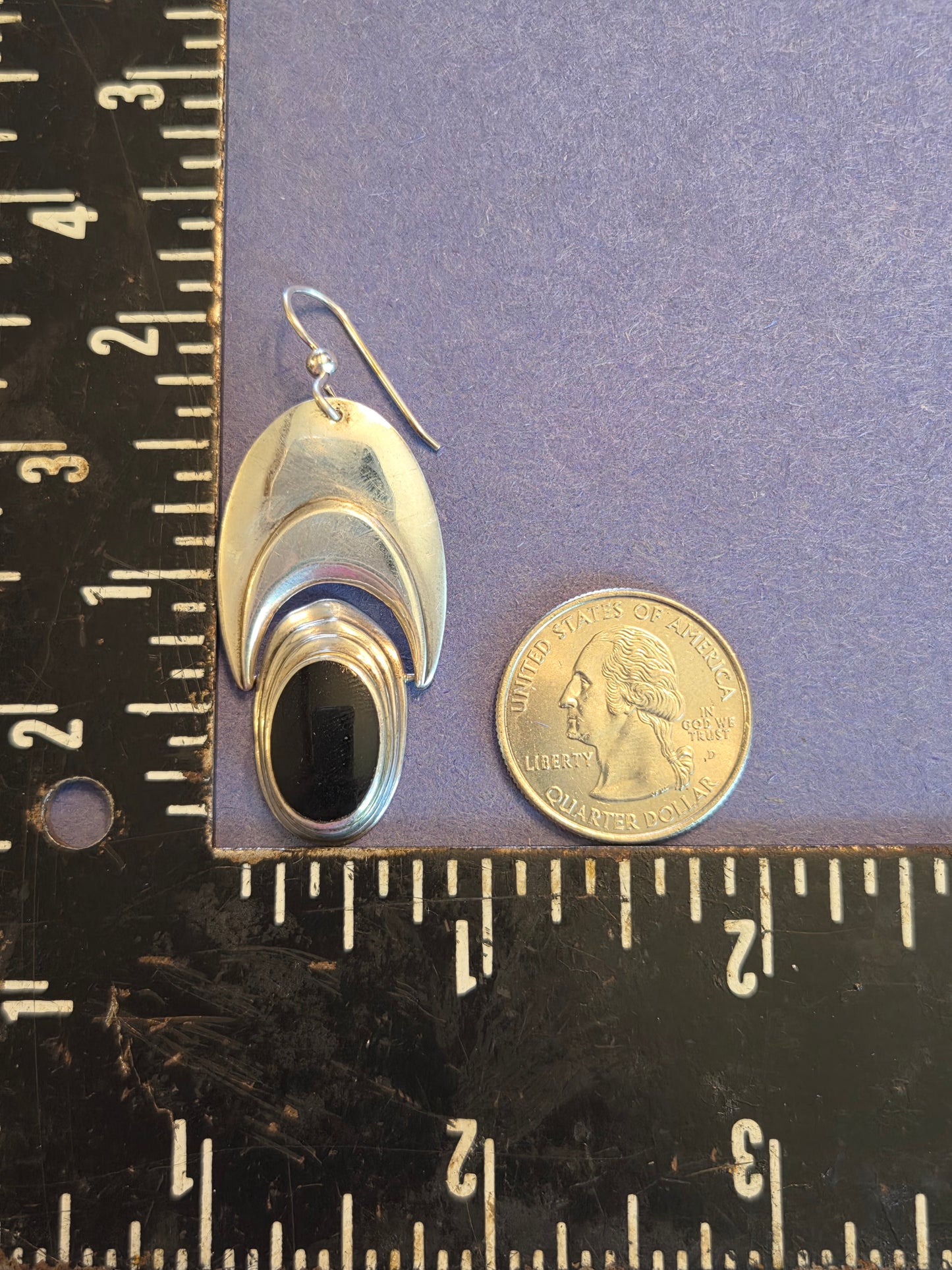 Vintage Black Onyx Earrings