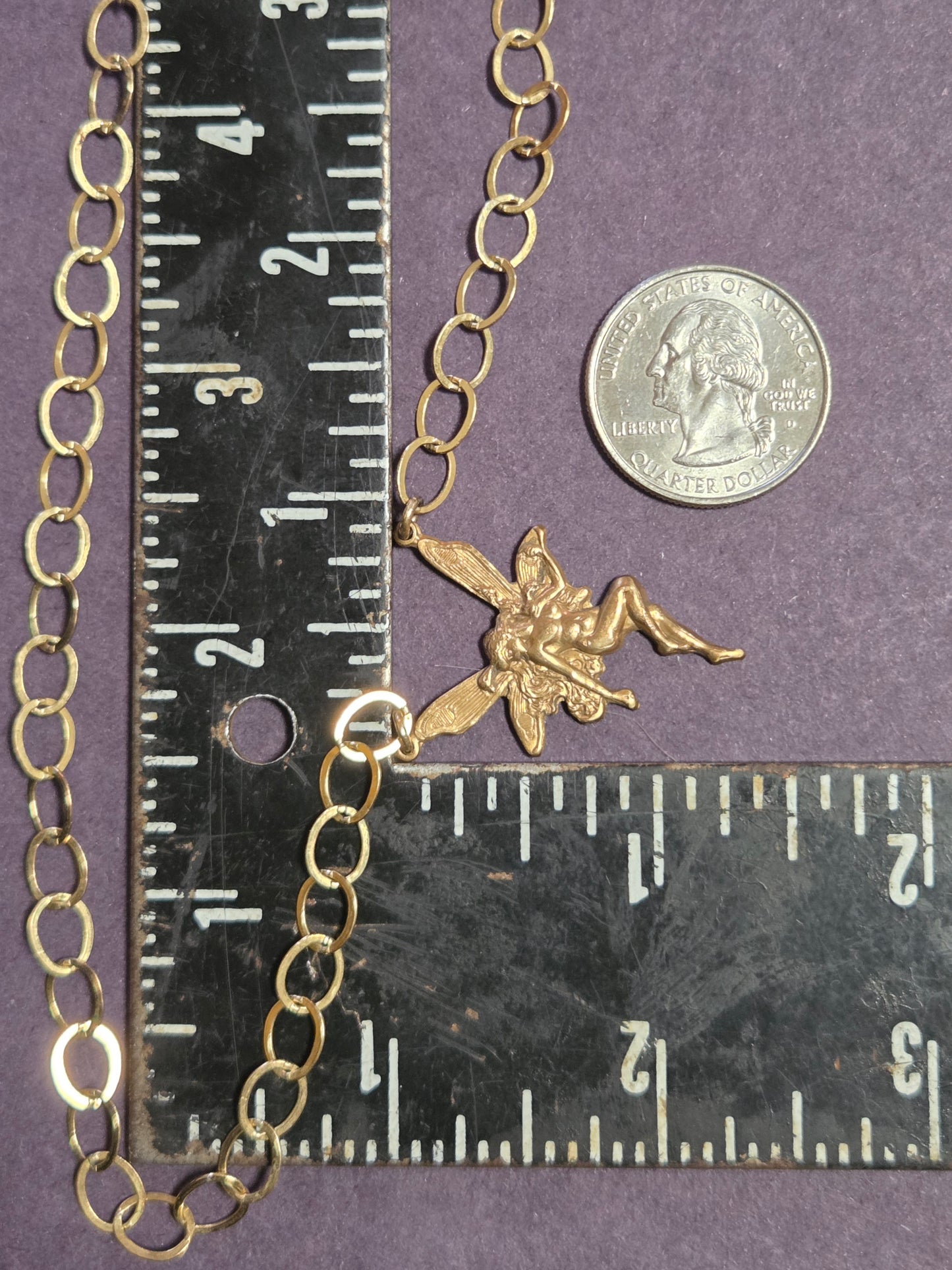 Brass Fairy Necklace