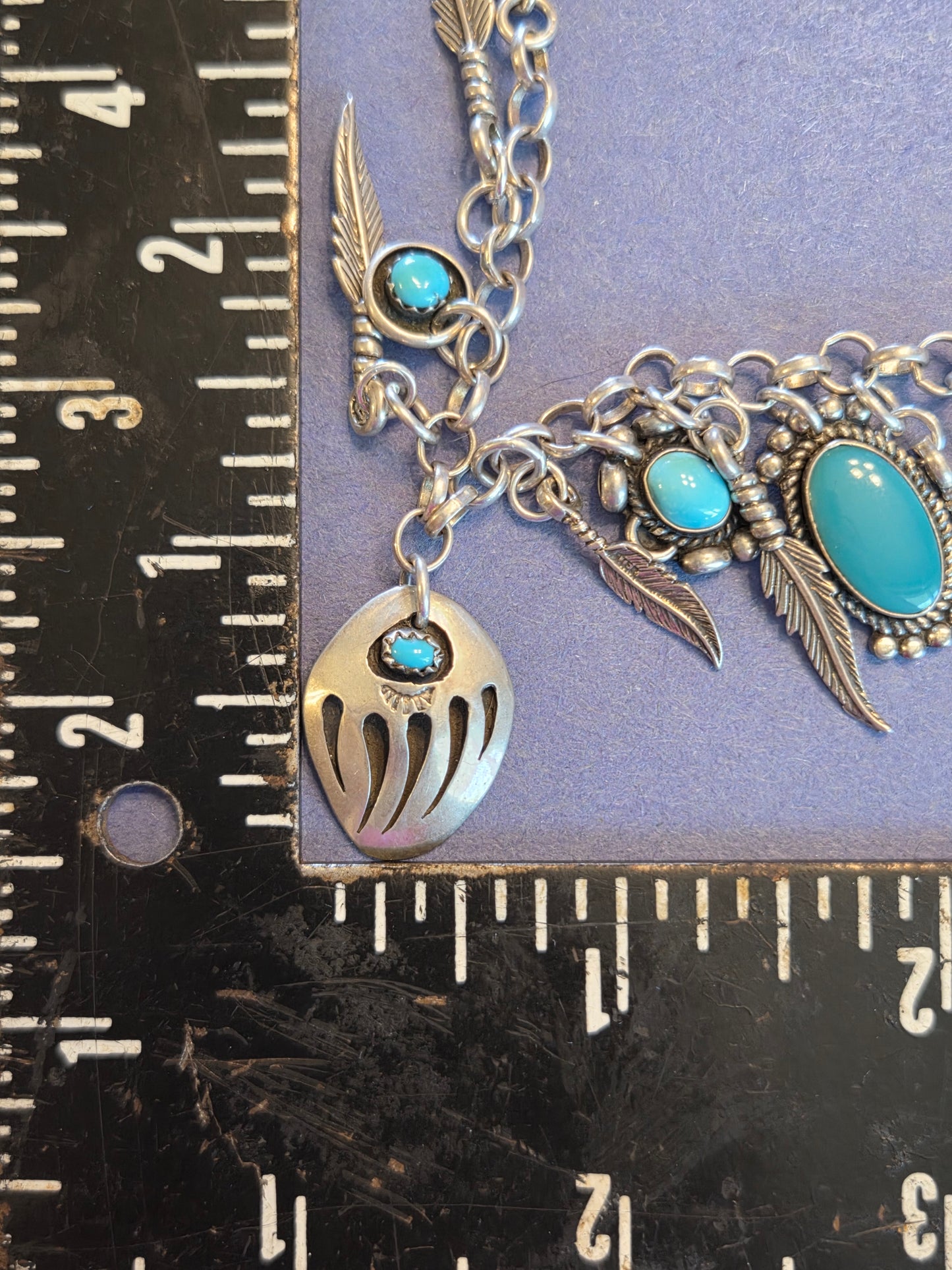 Sterling Silver Turquoise Native Bracelet