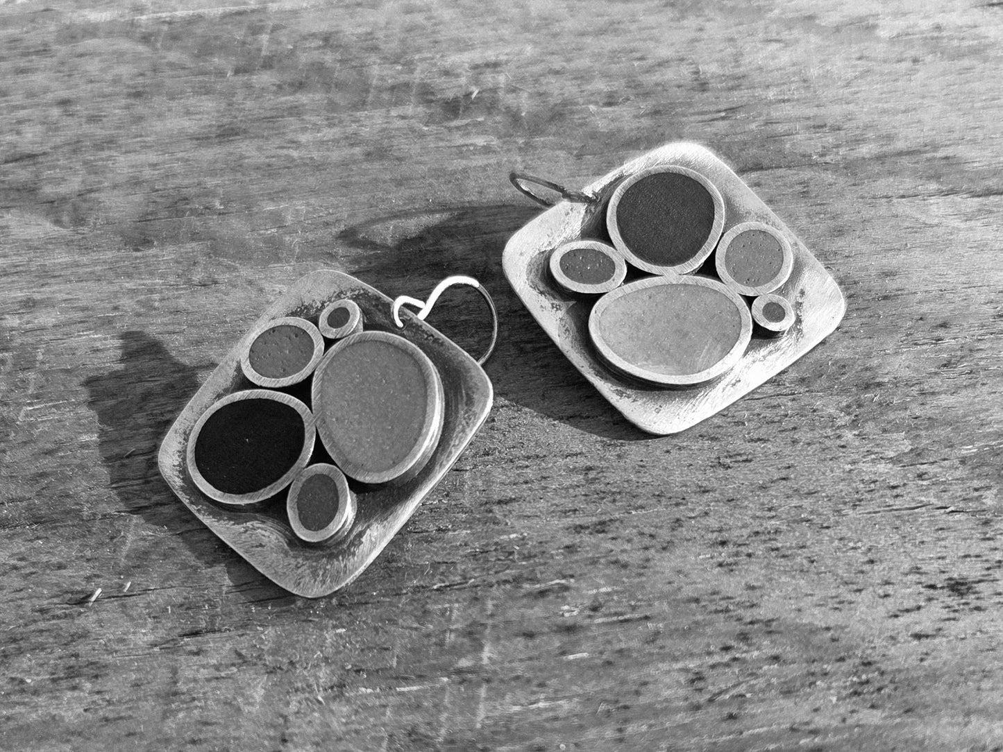 Polymer Clay in Sterling Silver Artisan Earrings